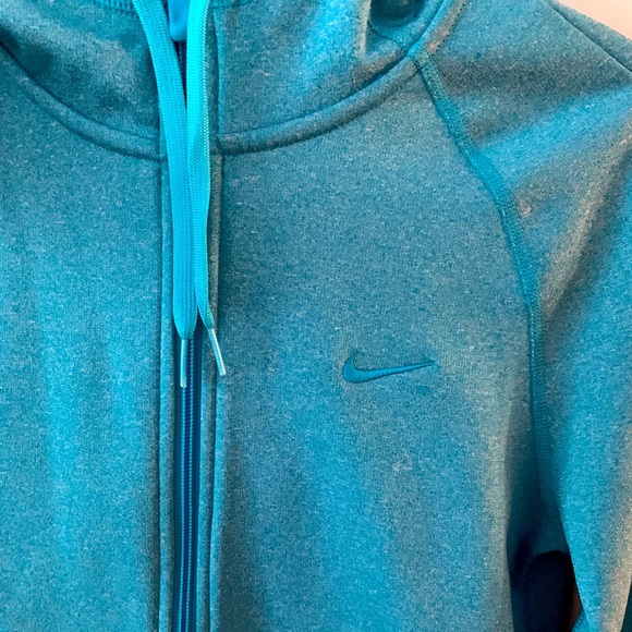 Like-new! NIKE blue 💙 full-zip thermal Y2K HOODIE Size XS - Picture 3 of 6